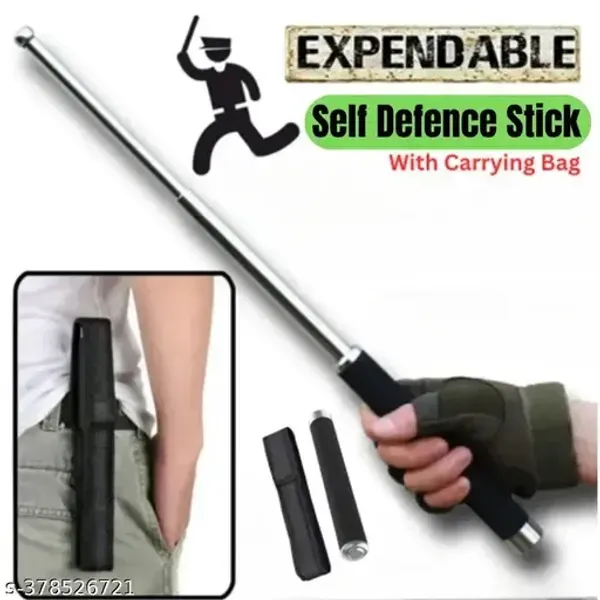 Multifunction Portable Heavy Metal Collapsible Stainless Steel Safety Stick Emergency Survival Kit Outdoor Self