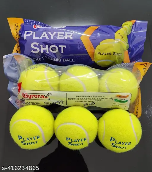 PLAYER SHOT Tennis ball by (Gyronax Brand) High Quality Ball Cricket Tennis Ball for Cricket Tournament, Street Match Cricket Ball Tennis for Lawn Cri