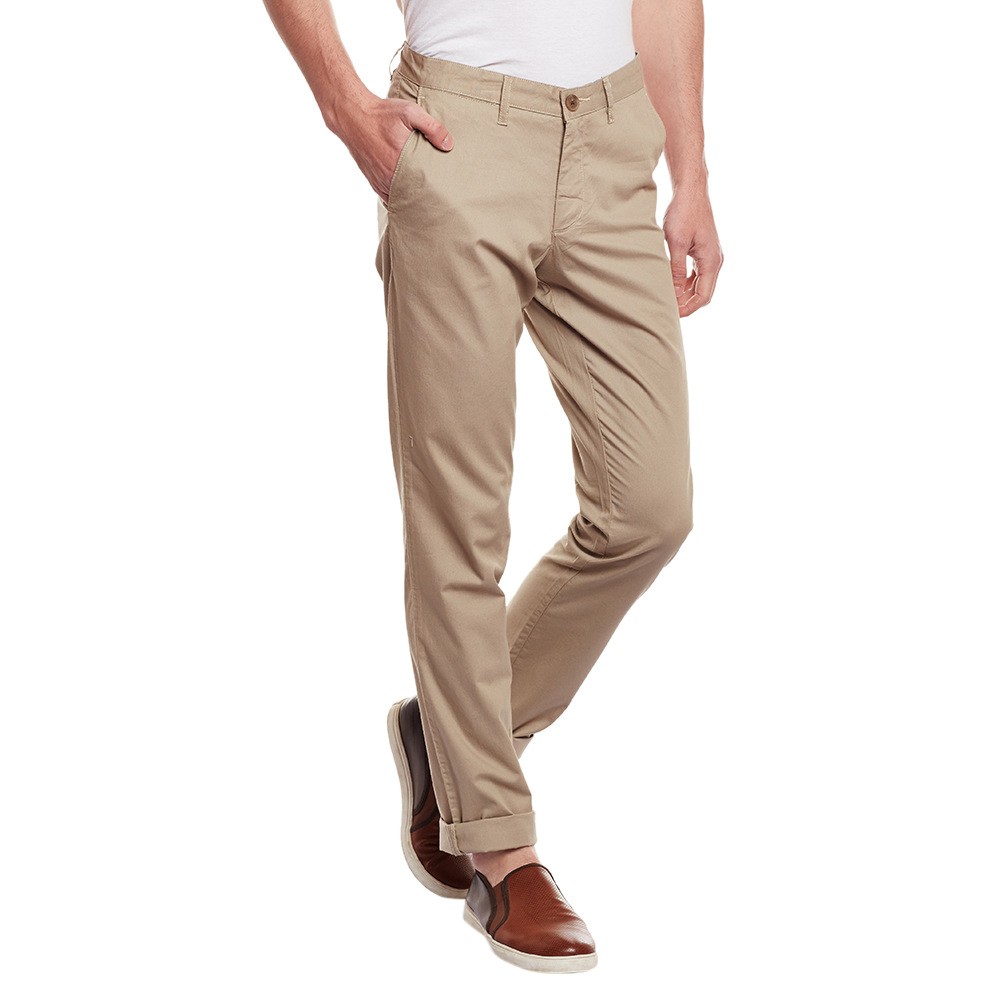 Double F Cotton Collage Fit Trousers For Men's 