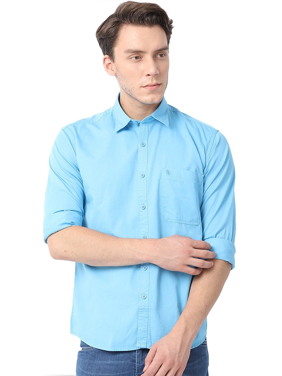 Pan American Blue Formal Shirts for Men's