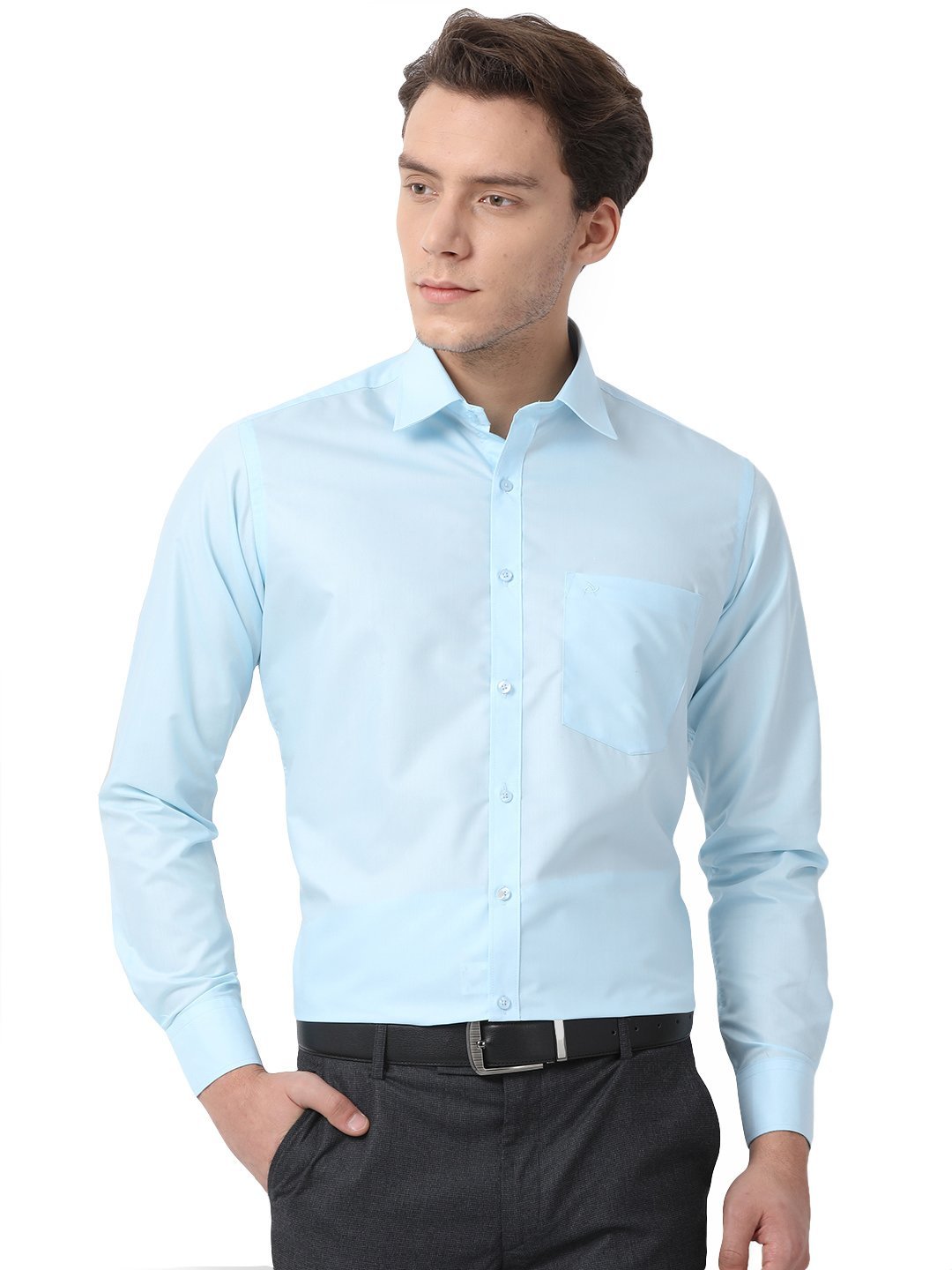 Pan american Sky Blue Color  Shirts For Men'S