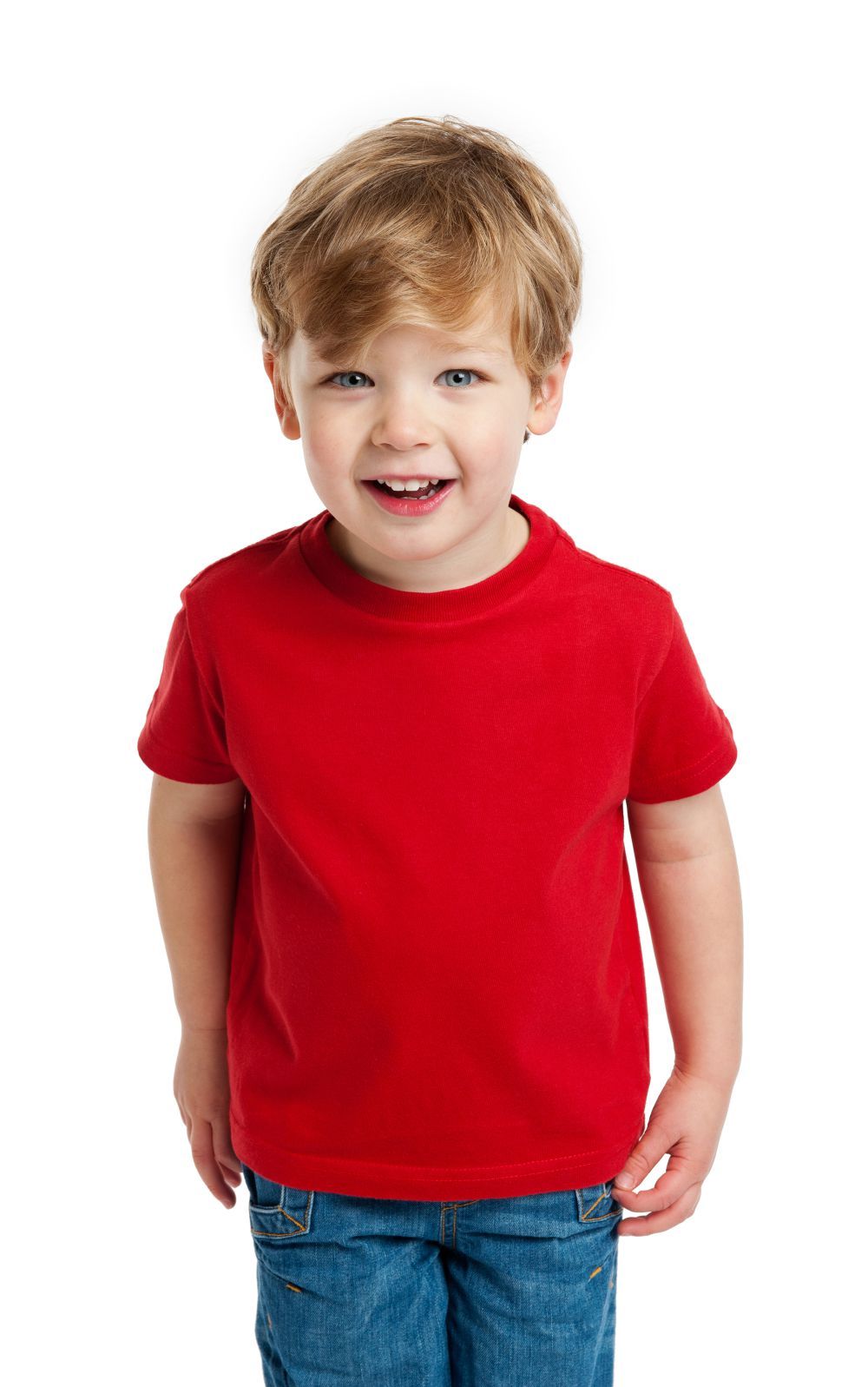 DOUBLE F ROUND NECK HALF SLEEVE RED COLOR PLAIN T-SHIRT FOR BOYS