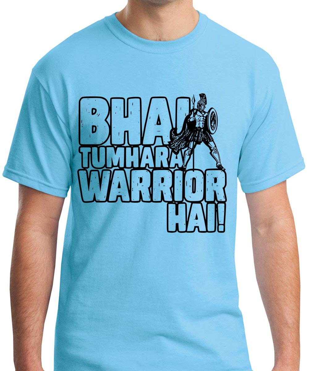 DOUBLE F ROUND NECK HALF SLEEVE TERA BHAI WARRIOR HAI WITH 07 COLORS PRINTED T-SHIRT FOR MEN