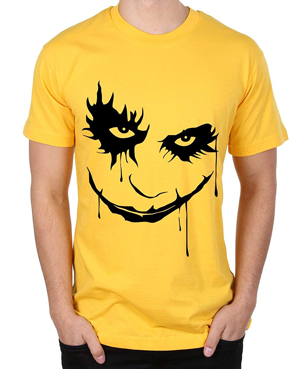 DOUBLE F ROUND NECK HALF SLEEVE GHOST FACE WITH 07 COLORS PRINTED T-SHIRT FOR MEN