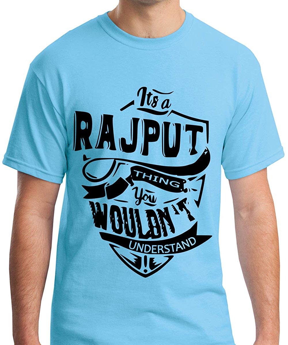 DOUBLE F ROUND NECK HALF SLEEVE RAJPUT WITH 07 COLORS PRINTED T-SHIRT FOR MEN