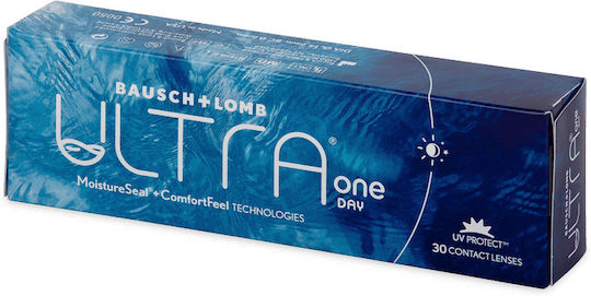 Bausch & Lomb Ultra One Day 30 Ημερήσιοι Φακοί Επαφής Σιλικόνης Υδρογέλης με UV Προστασία