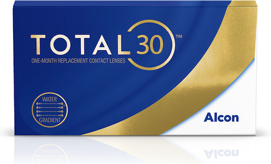 Alcon Total 30 - Μηνιαίοι 6 Φακοί Επαφής Σιλικόνης Υδρογέλης με UV Προστασία