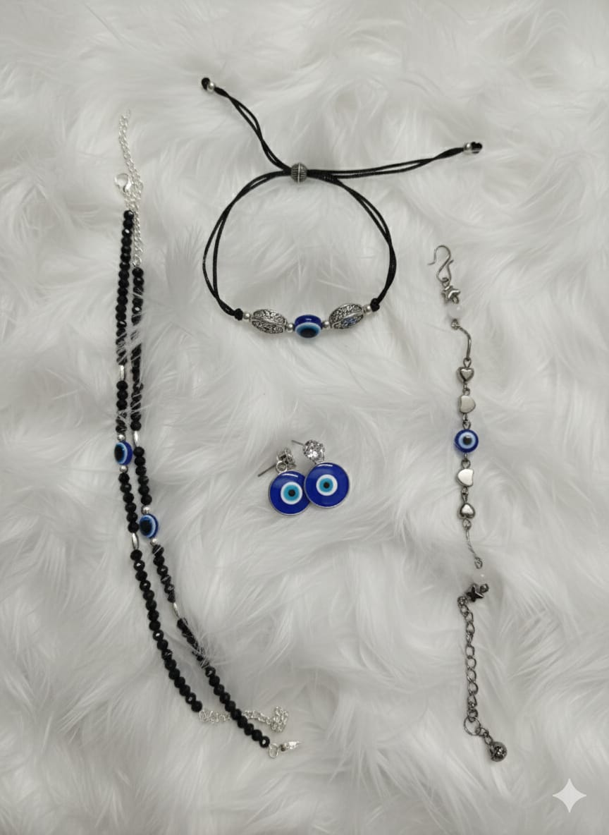 Trendy Evil Eye Jewellery Set