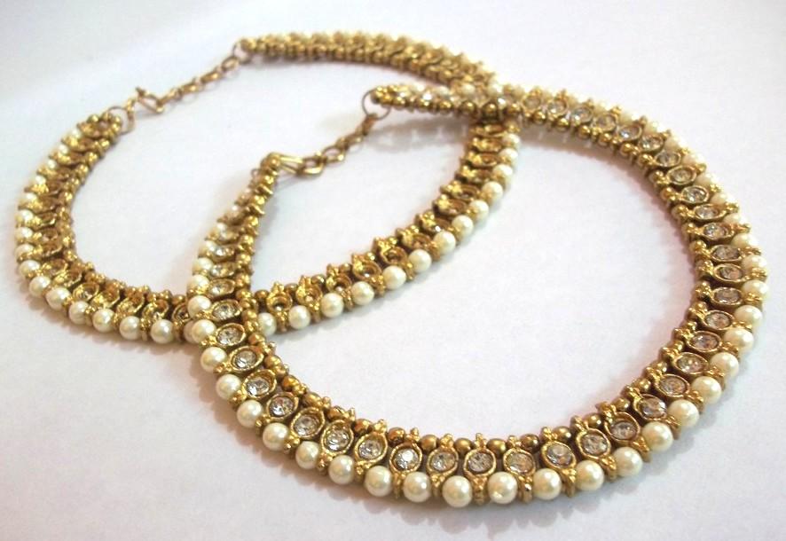 Golden Pearl Anklet
