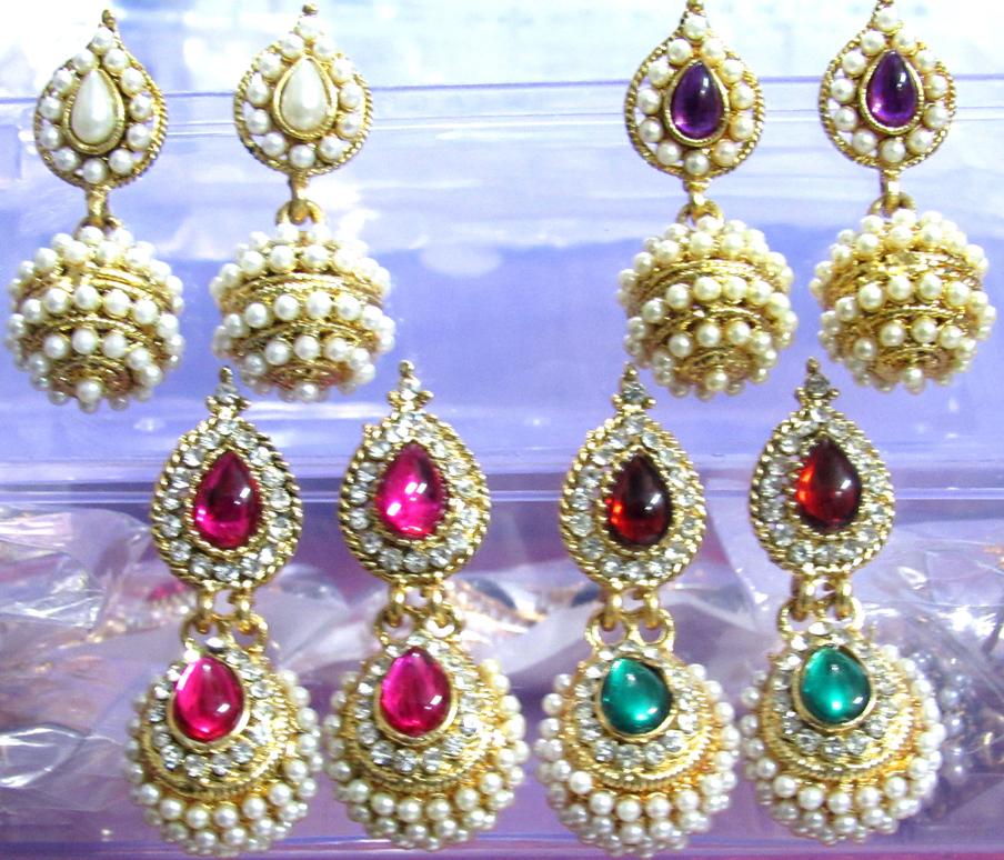 Set of 4 Jhumka Earrings