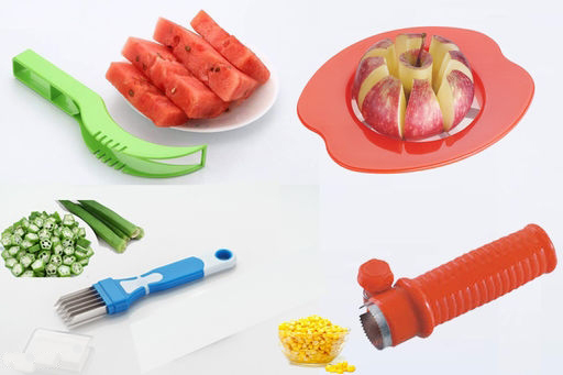 Apple Cutter, Sweet Corn Cutter, Negi Cutter & Watermelon Slicer