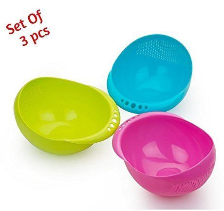 Multipurpose Plastic Rice Bowl (Set of 3 Pieces)