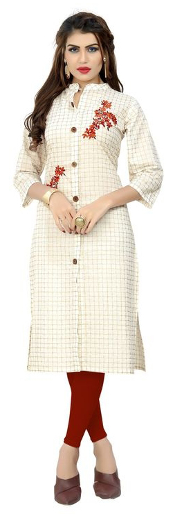 White Alluring Women Kurtis