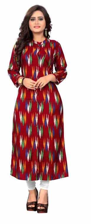 Maroon Alluring Women Kurtis