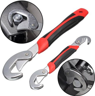 Multipurpose Auto Adjustable Universal Quick Snap N Grip Multi Wrench Spanner Set Tools 