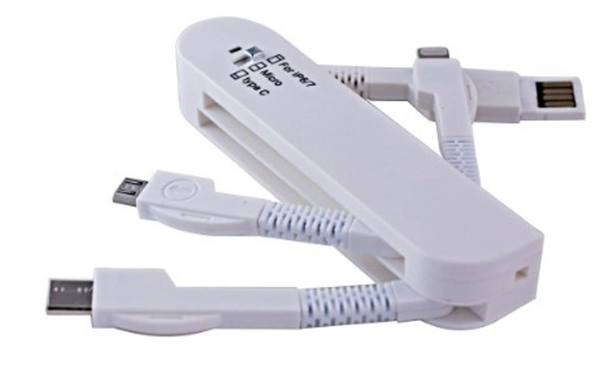 Kord-C 3 in 1 Charging Cable (White)