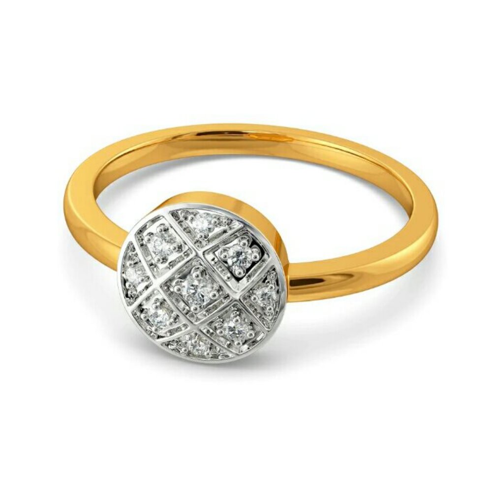 Gold Finger Ring(Real Diamond) 
