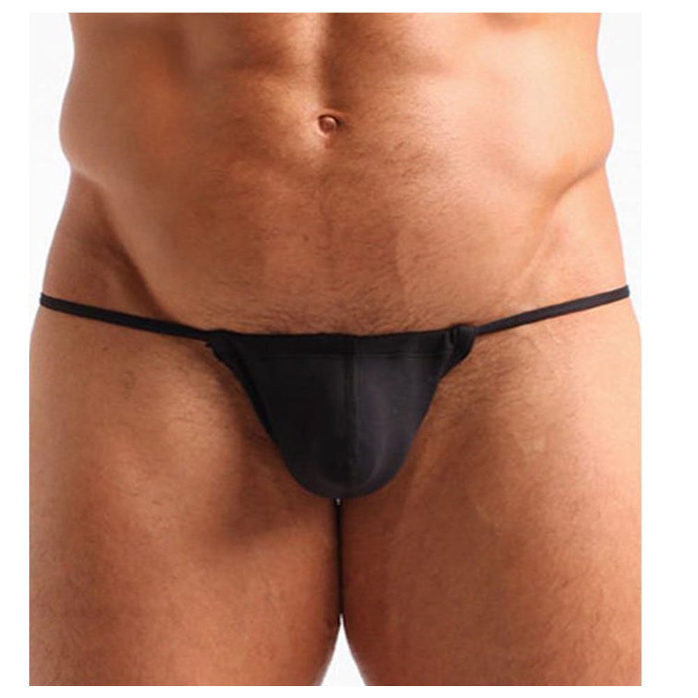 Sexy Mens Black Thong Briefs Underwear