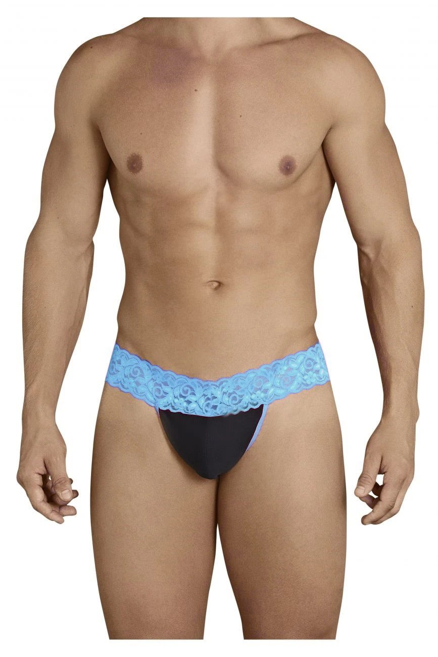 Mens Thong Floral Lace Multicolor Briefs Underwear