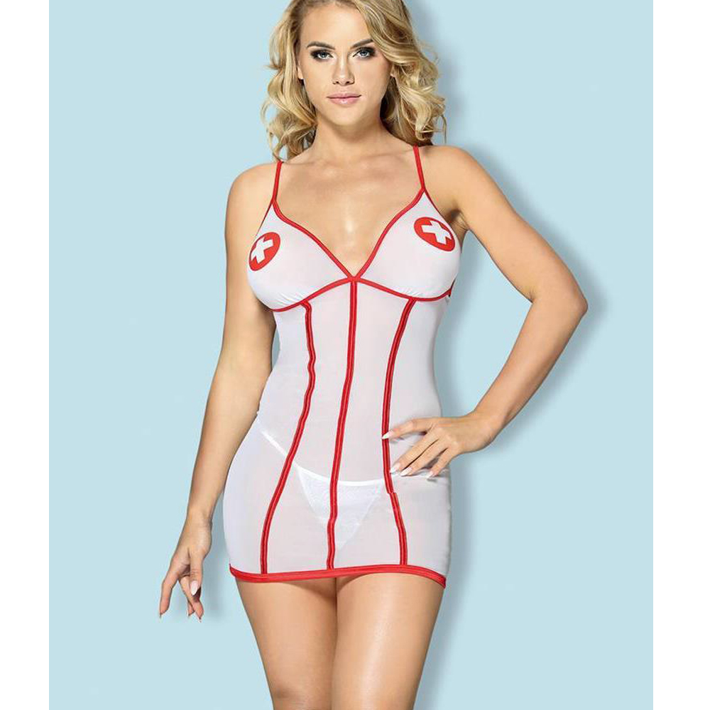 Hot Nurse Transparent Lingerie Nightwear Costume