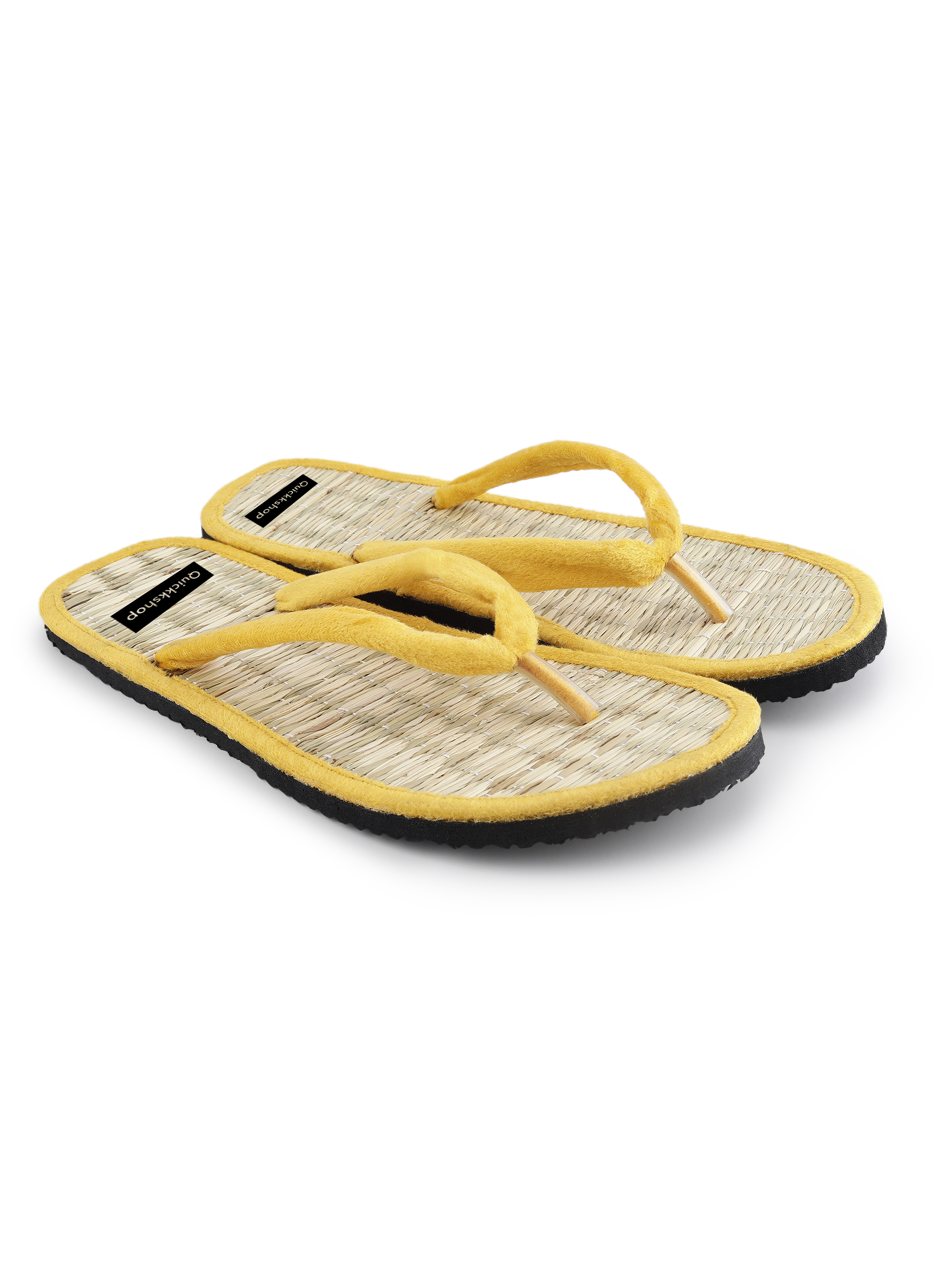 Quickkshop Natural Korai Grass Mat Eco-friendly Slippers For Women & Girl | Osho Slippers Stylish Comfortable Lightweight