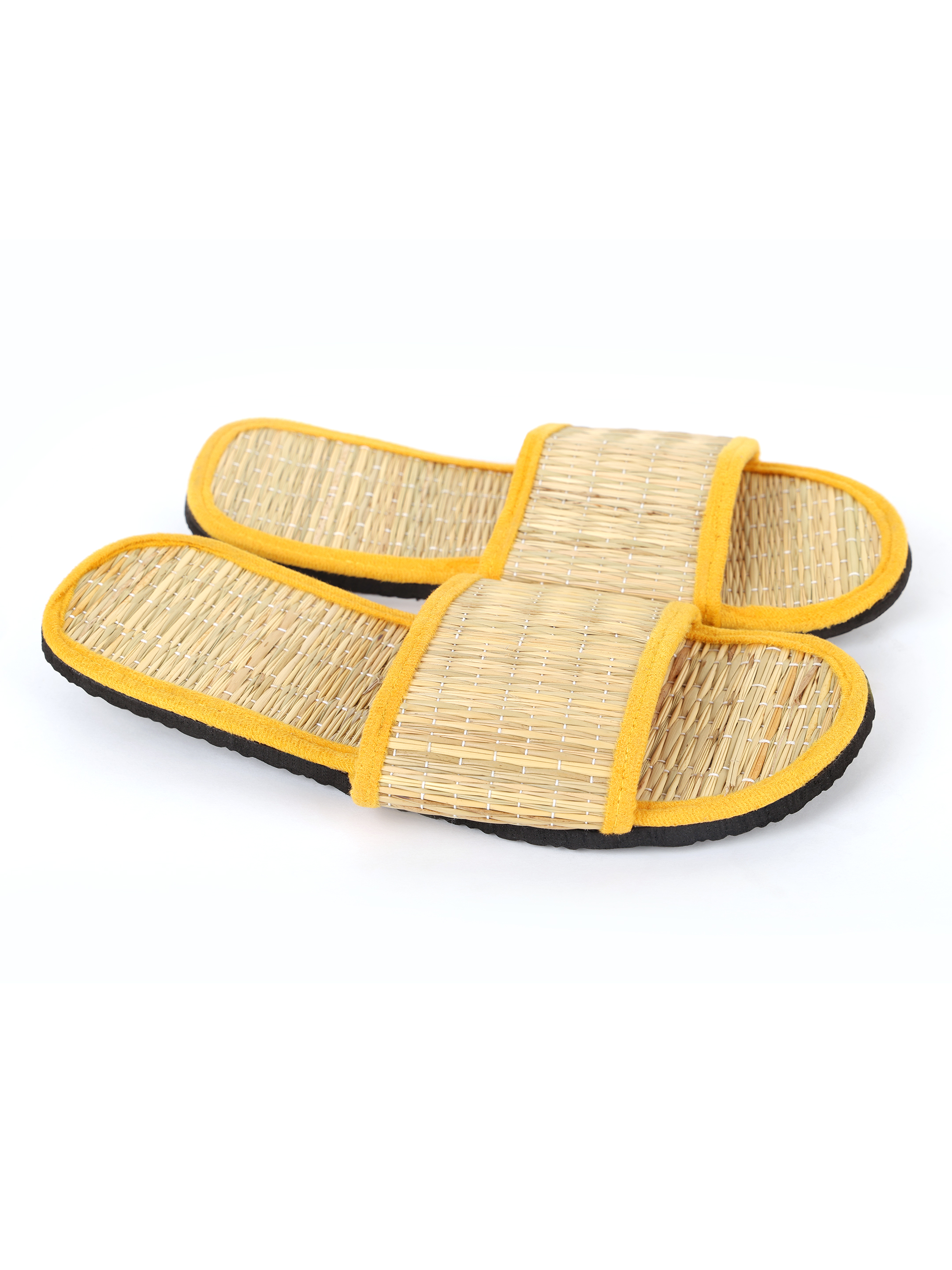Quickkshop Natural Korai Grass Mat Eco Beach Slippers for Women & Girl Osho Slippers Stylish Comfortable Lightweight
