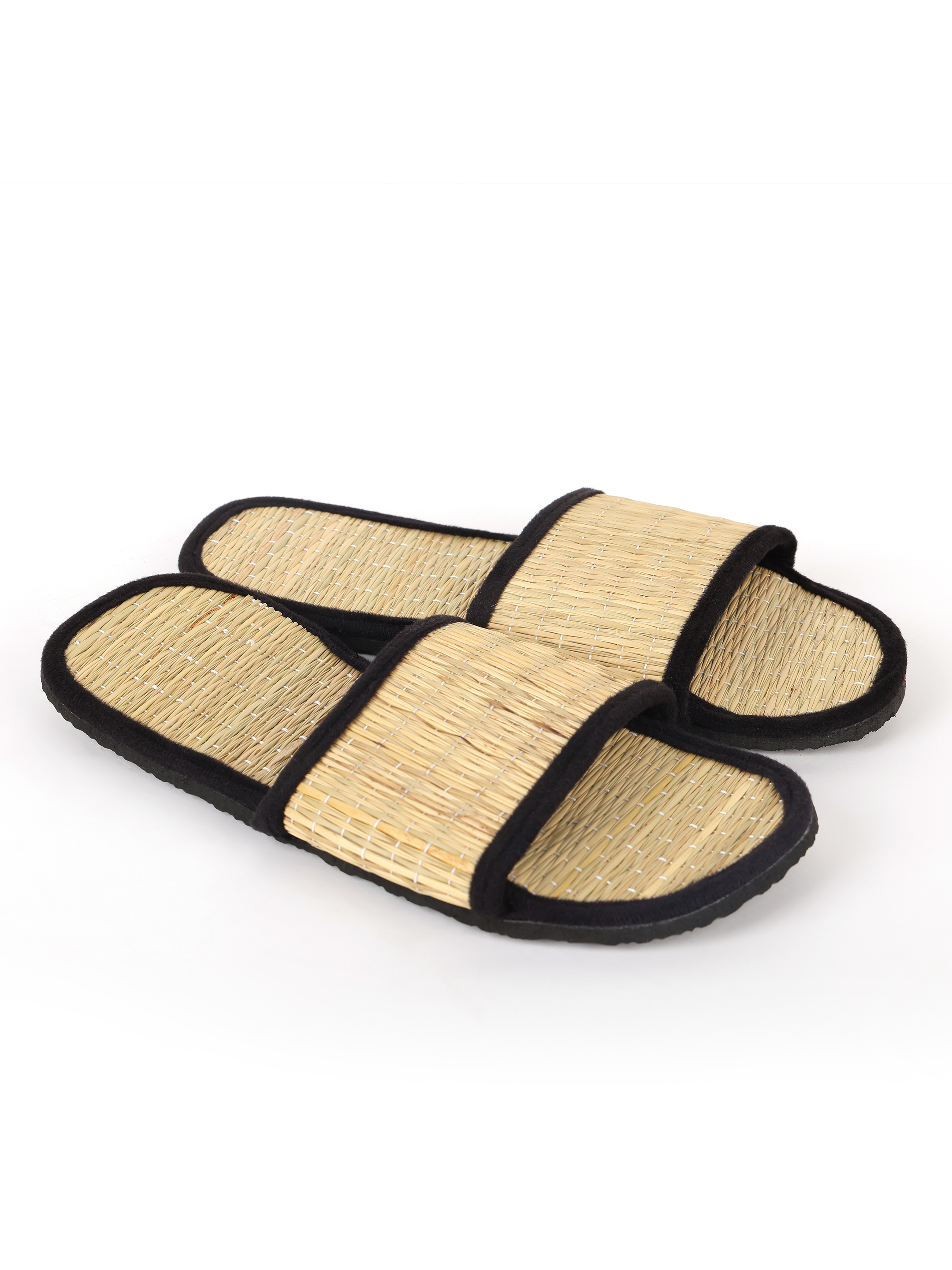 Quickkshop Natural Korai Grass Mat Eco Beach Slippers for Men & Boy Osho Slippers Stylish Comfortable Lightweight