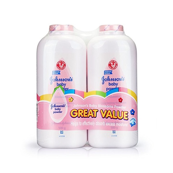 My Sales LLC JJ Baby Powder 500g Twin Pack Blossom