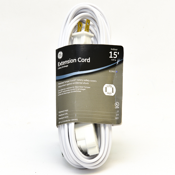 G.E EXTENSION CORD 15FT