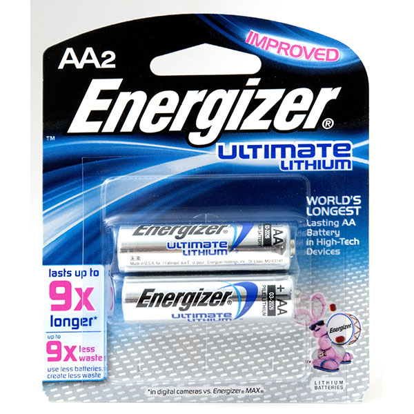 ENERGIZER ULTIMATE LITHIUM AA 2'S #L91BP-2