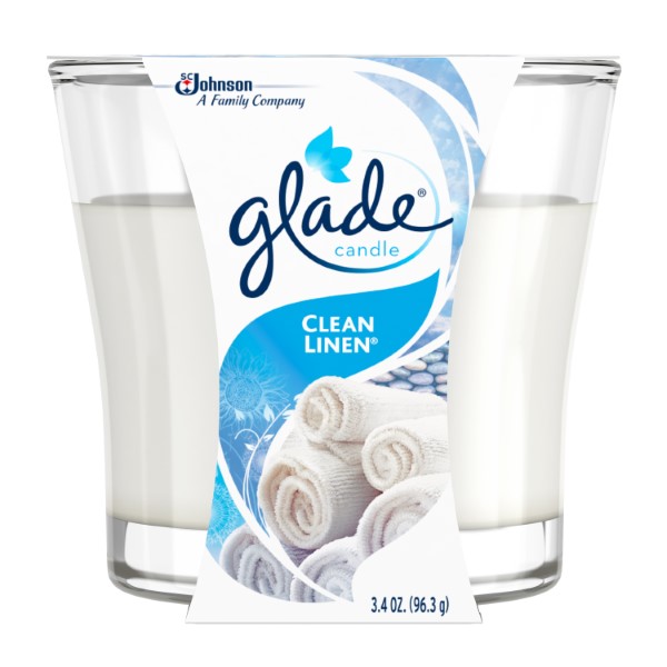 GLADE CANDLE 3.4OZ *CLEAN LINEN*
