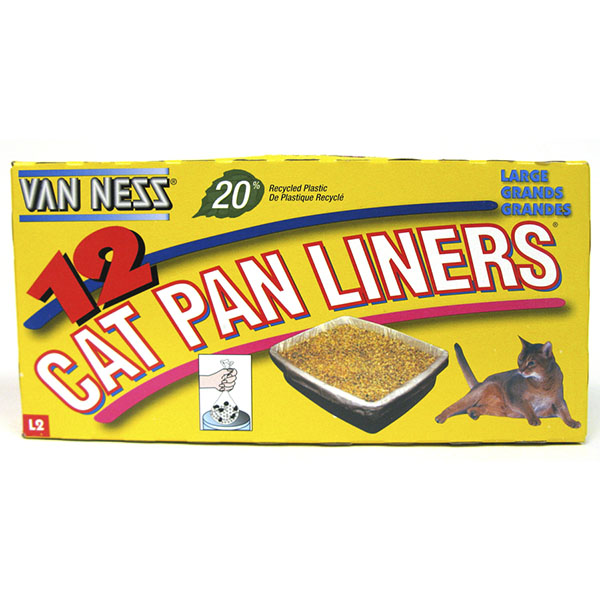 VAN NESS CAT LITTER PAN LINERS LARGE 12'S #L2