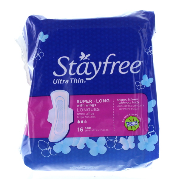 STAYFREE ULTRA THIN 16'S *SUPER LONG W/WINGS*