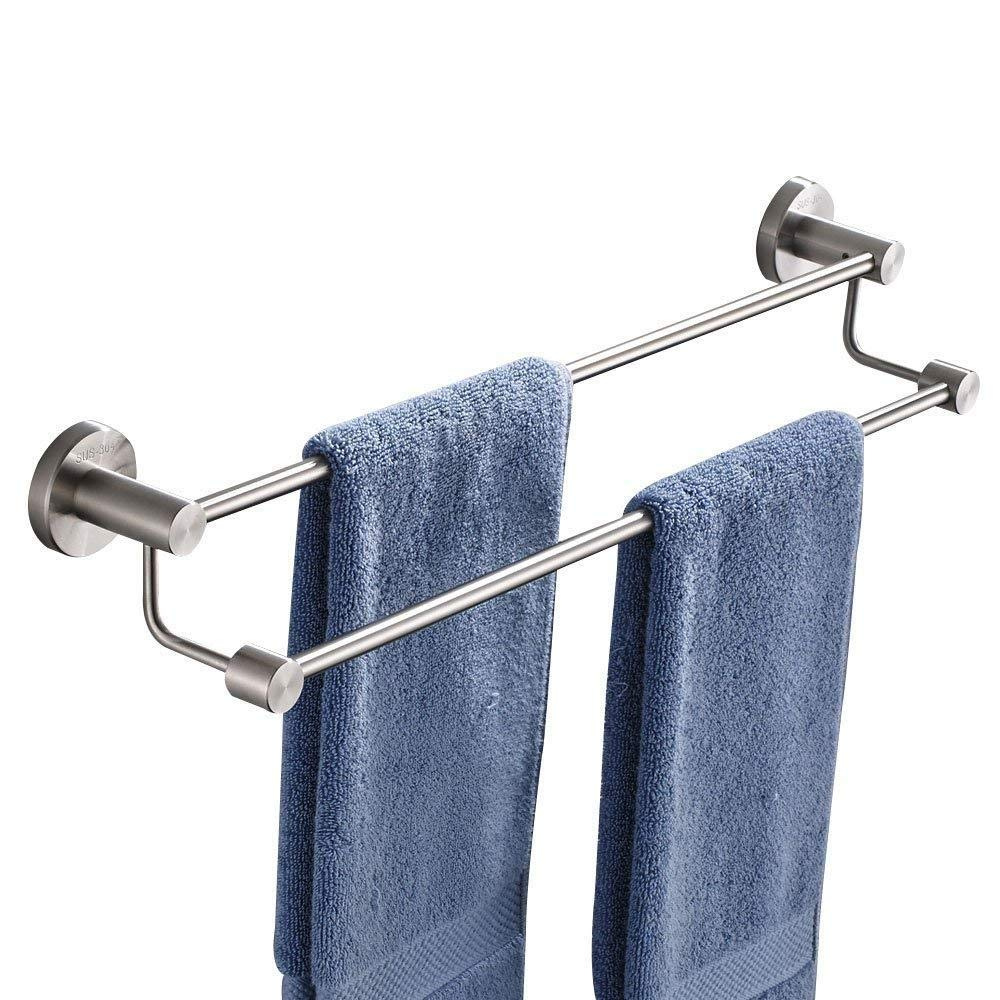 Stainless Steel Double Rod Towel Holder