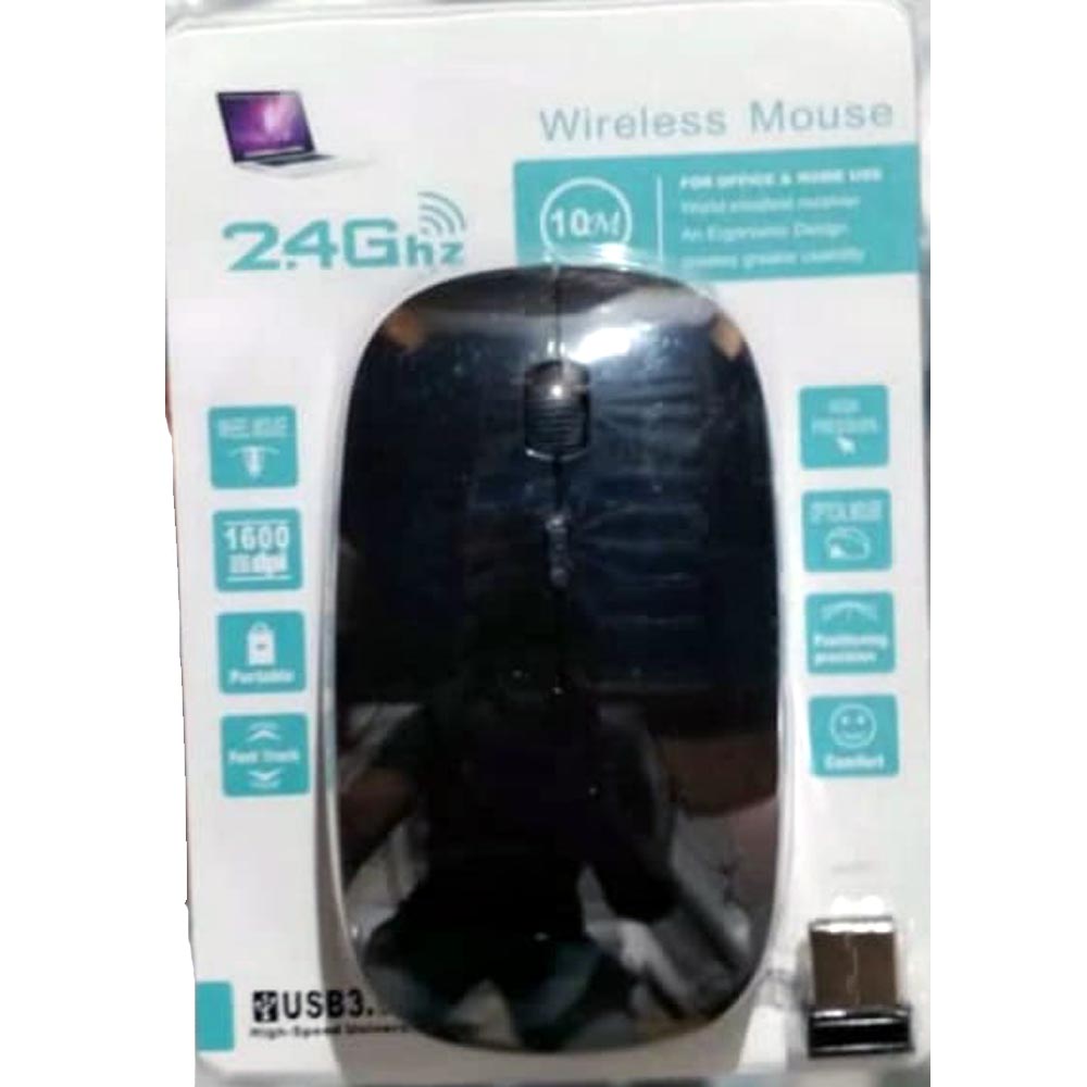 Wireless Mouse 2.4G Optical Mouse with USB Micro Receiver