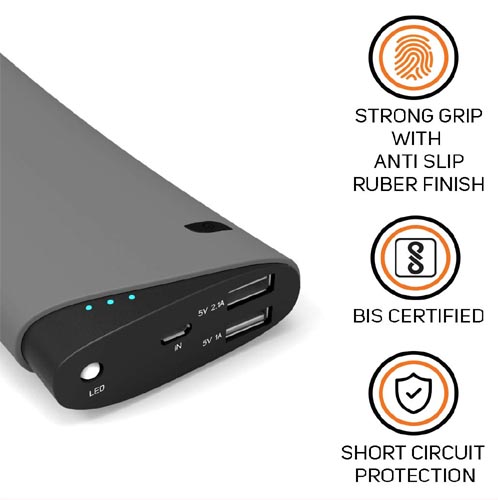 Micromax 10400 mAh Power Bank (MXAPB1041)  (Black, Lithium-ion)