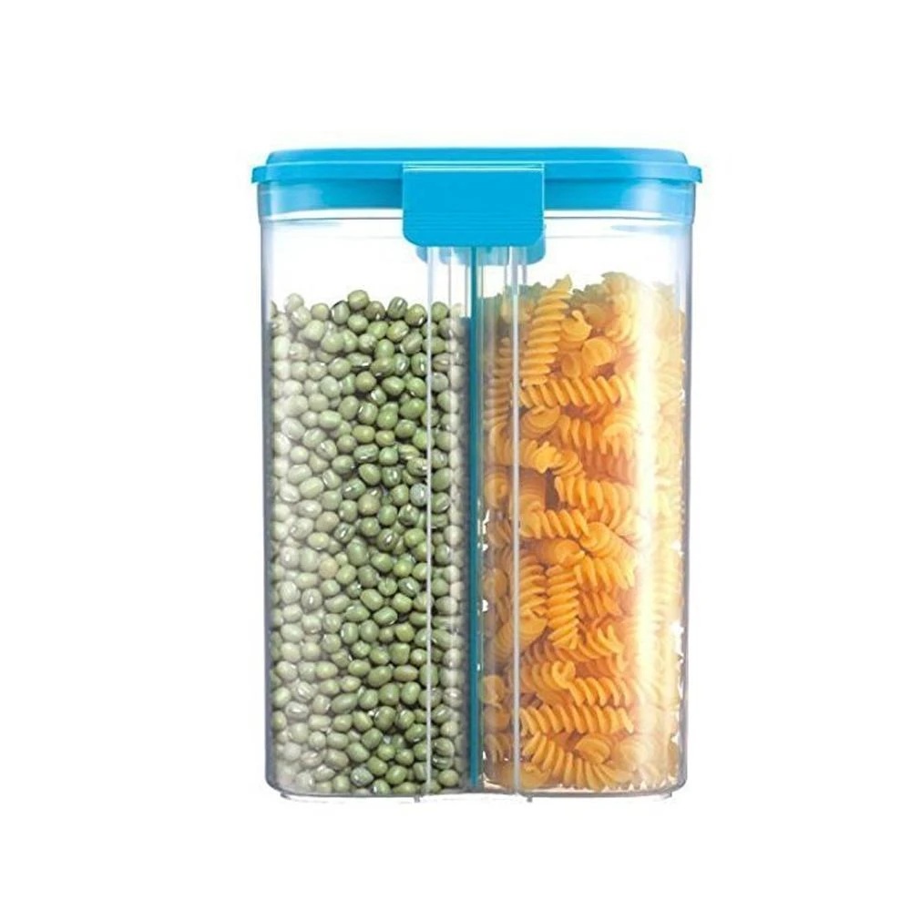 618 -2 in 1 Transparent Sealed Cans/Jars/Storage Box with 2 Grid