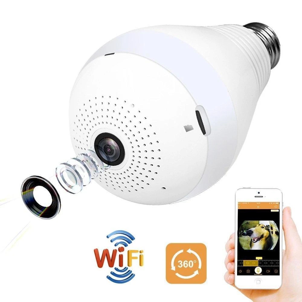 323 Panoramic Camera Light Bulb (WiFi Wireless Smart spy Bulb)