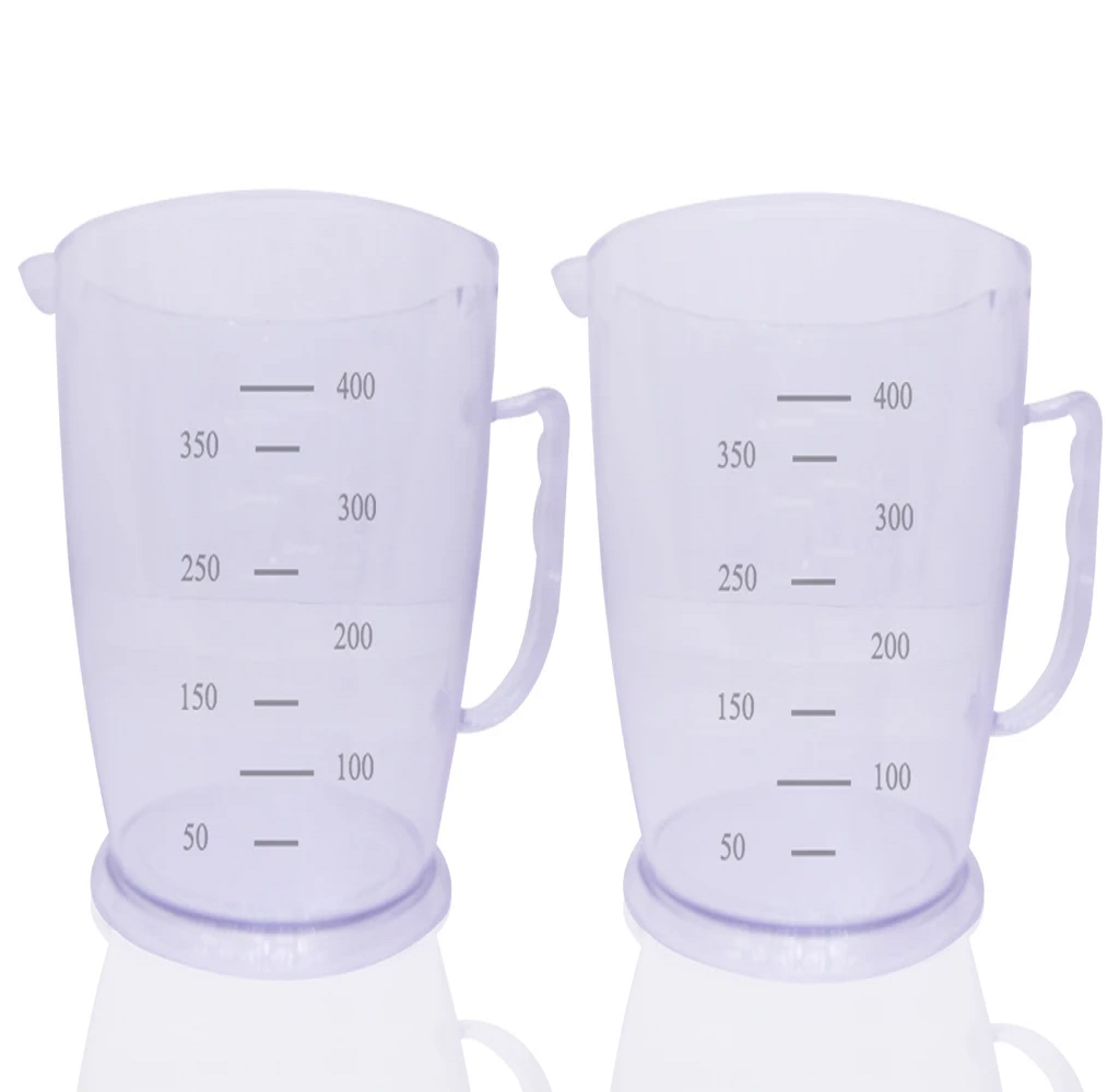 0786 Professional Transparent Measuring Mug for Measuring Solids and Liquids - Pack of 2
