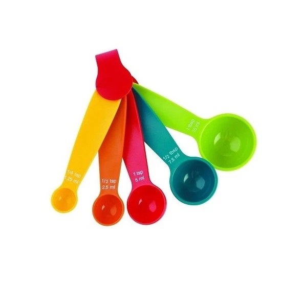0730 Plastic Measuring Spoons - Set of 5