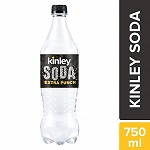 Kinley Sparkling Water - Club Soda, 750 ml PET Bottle