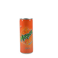 Mirinda Soft Drink - Orange, 250 ml Can