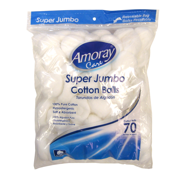 Amoray Cotton Ball 70CT Super Jumbo
