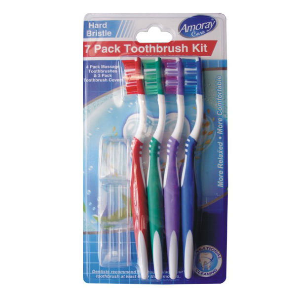 Amoray Toothbrush Kit 7PK Hard