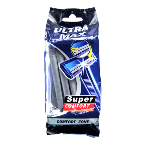 Ultra Max Razor Twin Blade 10PK Blue