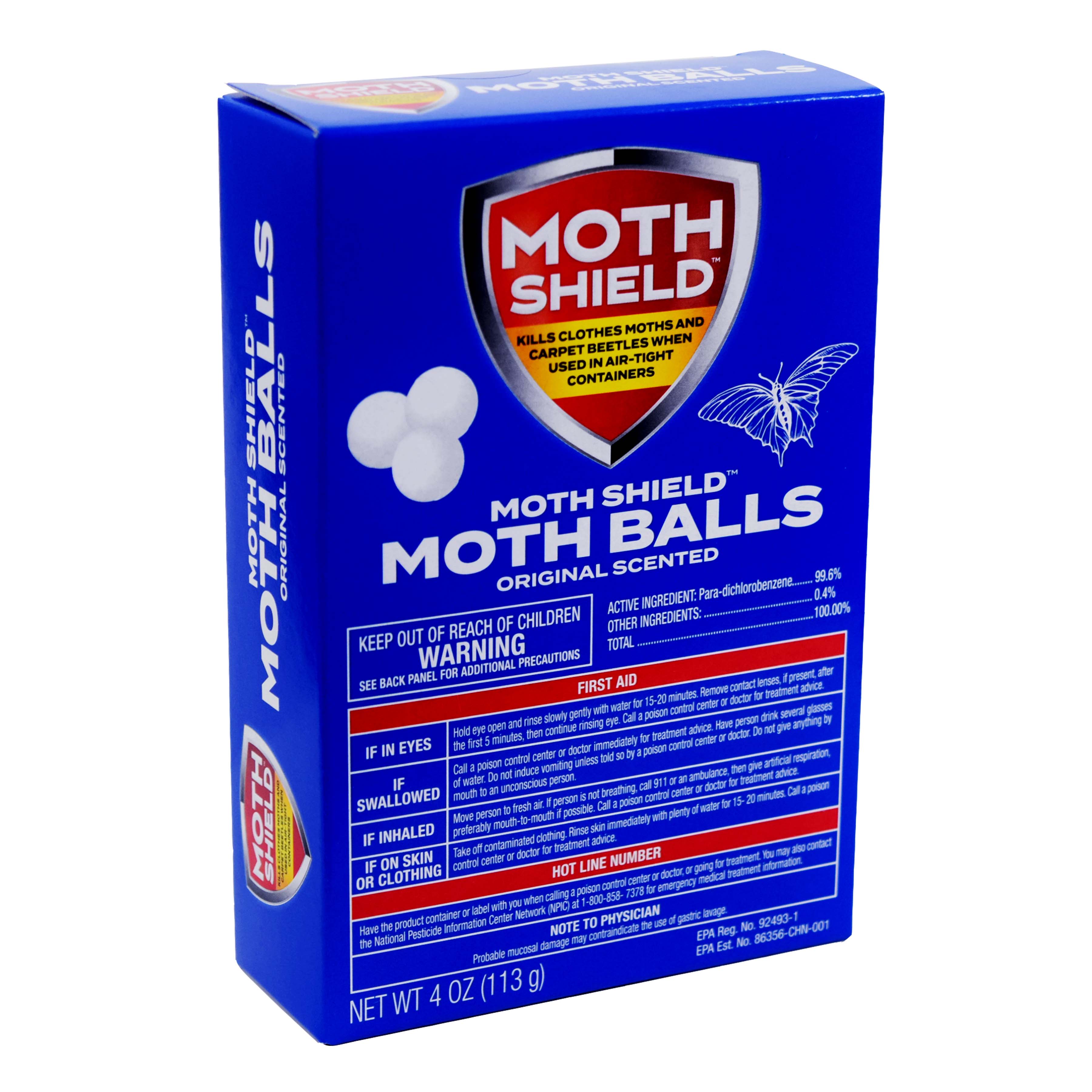Moth Shield Moth Balls 4oz Original Scented
