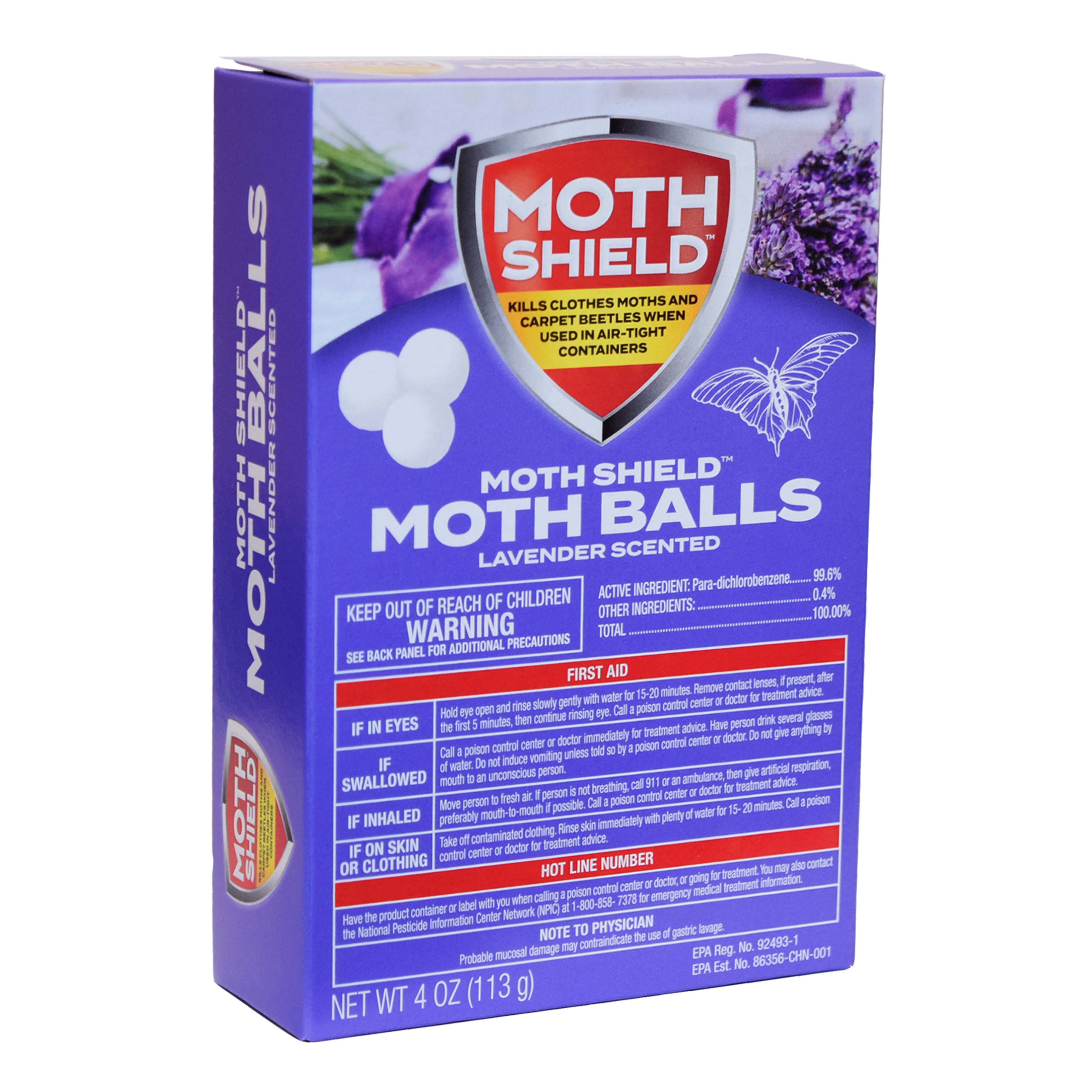 Moth Shield Moth Balls 4oz Lavender Scented