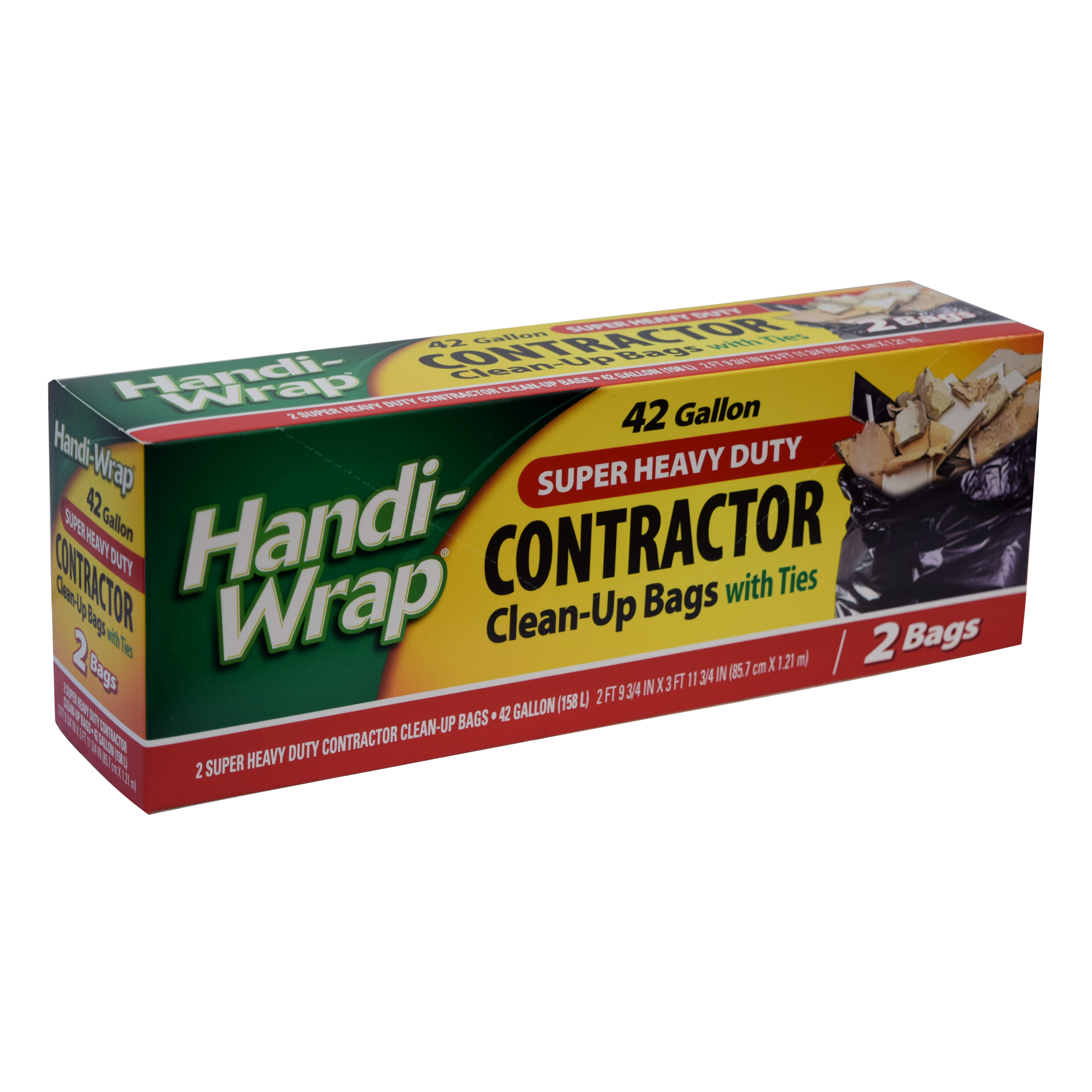 Handi-Wrap 42gal. 2ct., Black Contractor Bag