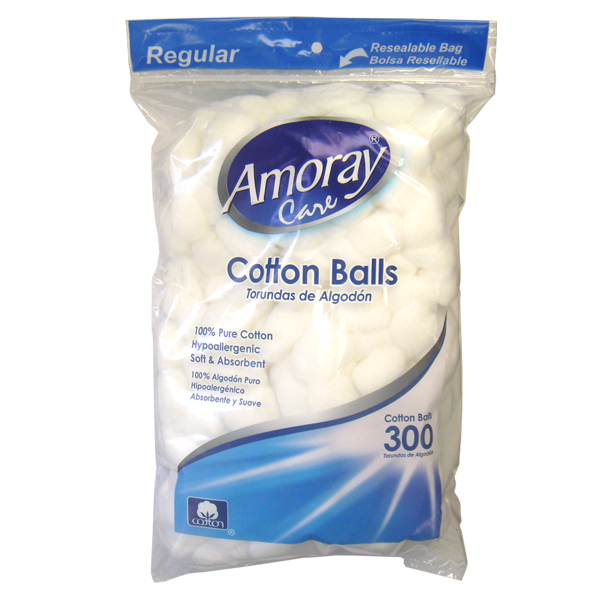 Amoray Cotton Balls 300CT Regular