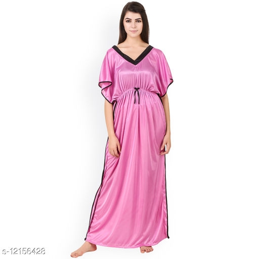 Fomti Women's Full Sleeve Hosiery Night Dress / Nighty in